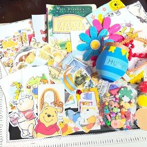 Winnie the Pooh Create kit for Scrapbooking, Junk Journaling,Crafting